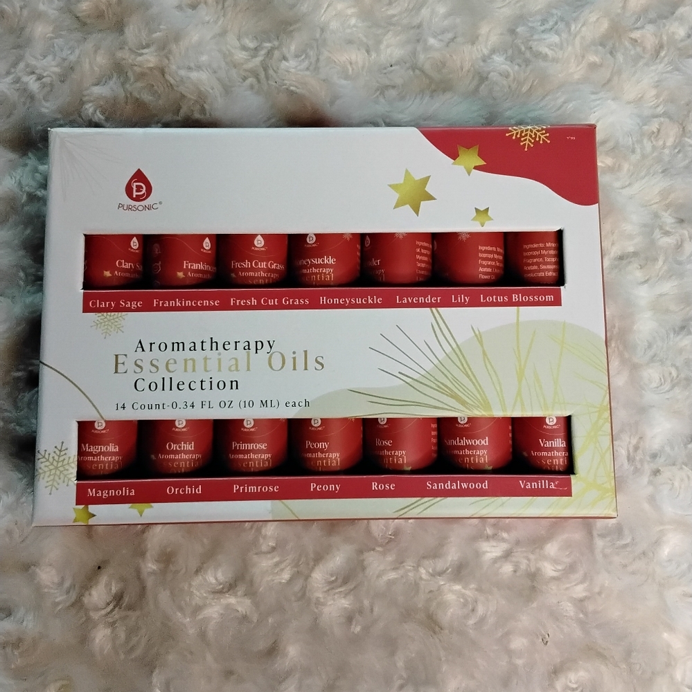 Pursonic Aromatherapy Essential Oils Collection 14 Count